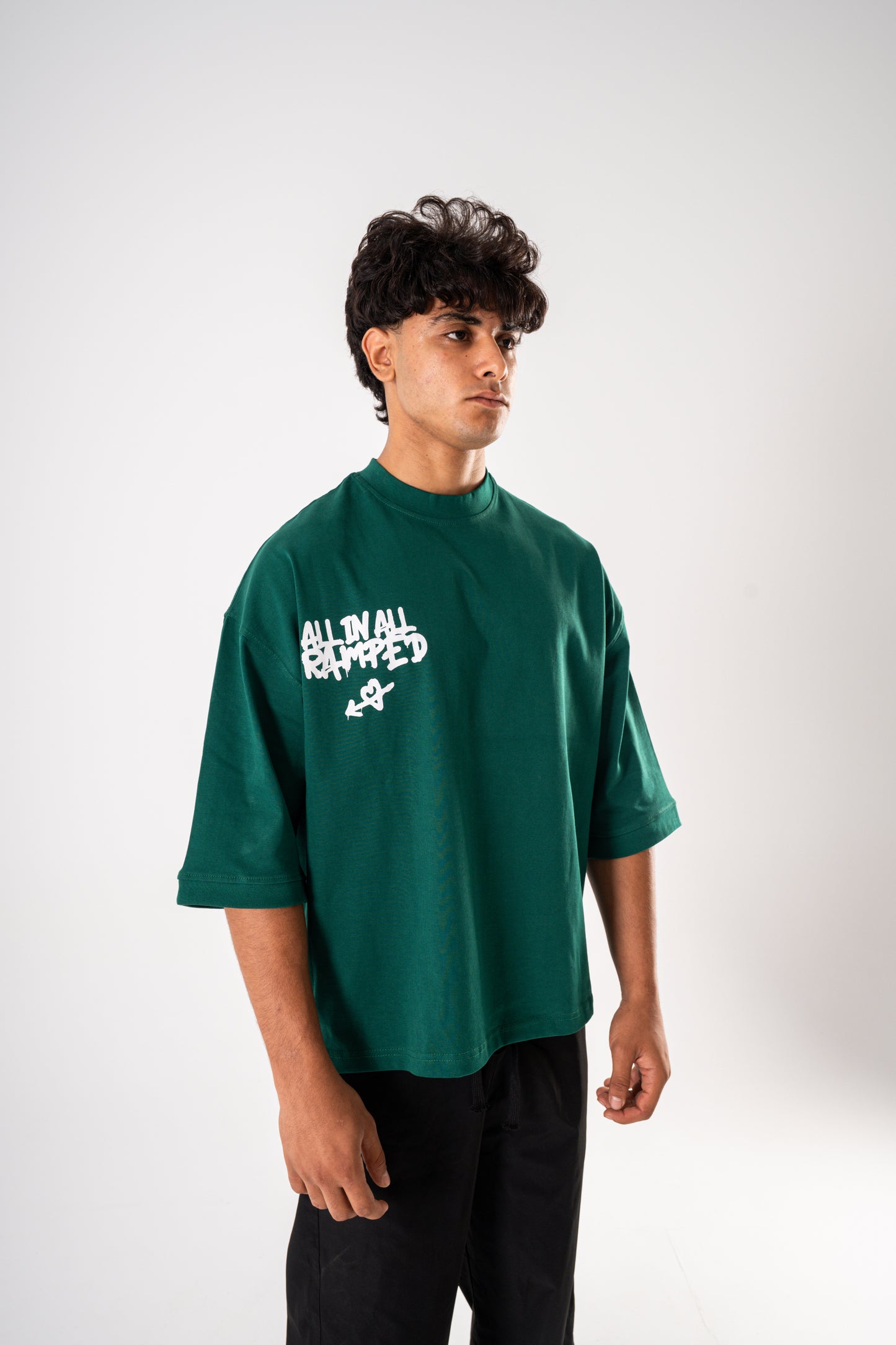All-LOVE T-shirt in  green