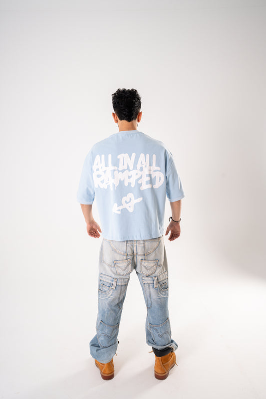 All-LOVE TEE in  baby blue